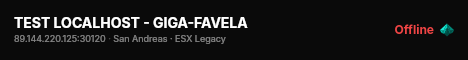TEST LOCALHOST - GIGA-FAVELA live status badge