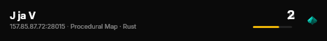 A Shockbyte Rust Server live status badge