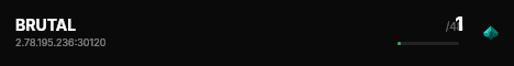 BRUTAL live status badge