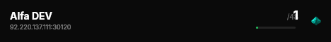 Alfa DEV live status badge