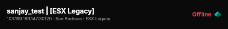 sanjay_test | [ESX Legacy] live status badge