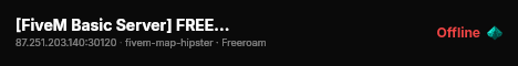 [FiveM Basic Server] FREE RIO live status badge