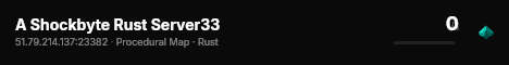 A Shockbyte Rust Server33 live status badge