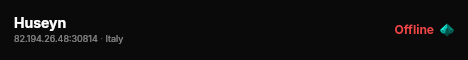 Huseyn live status badge