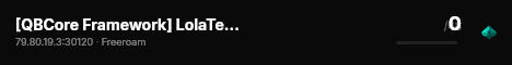 [QBCore Framework] LolaTestServer live status badge
