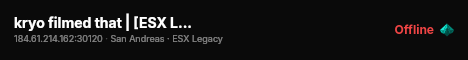 kryo filmed that | [ESX Legacy] live status badge