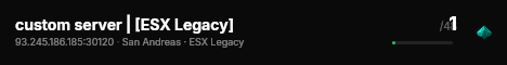 custom server | [ESX Legacy] live status badge