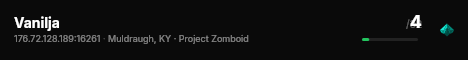 Vanilja live status badge