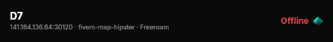 D7 live status badge