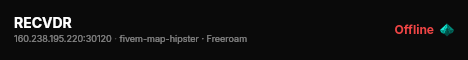 RECVDR live status badge