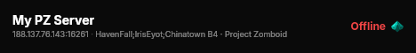My PZ Server live status badge