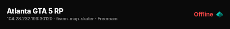 Atlanta GTA 5 RP live status badge