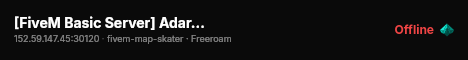 [FiveM Basic Server] Adarsh_gamerz live status badge