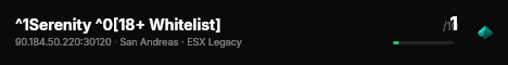 ^1Serenity ^0[18+ Whitelist] live status badge