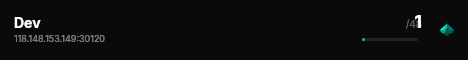 Dev live status badge