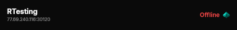 RTesting live status badge