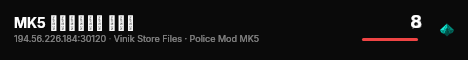 MK5 مود الشرطة live status badge