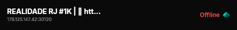 REALIDADE RJ #1K | 🎮 https://discord.gg/jUBaQNWhBP live status badge