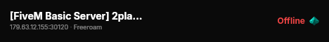 [FiveM Basic Server] 2playstore live status badge