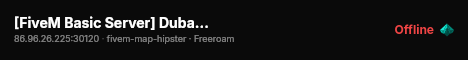 [FiveM Basic Server] Dubai Rp live status badge