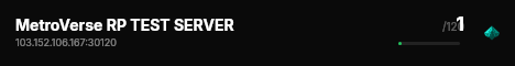 MetroVerse RP TEST SERVER live status badge