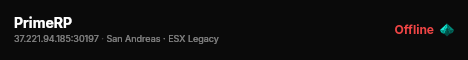 PrimeRP live status badge