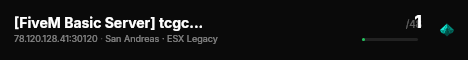 [FiveM Basic Server] tcgcreatordev live status badge