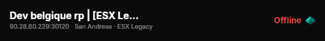 Dev belgique rp | [ESX Legacy] live status badge