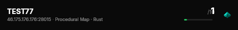 TEST77 live status badge