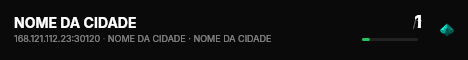 NOME DA CIDADE live status badge