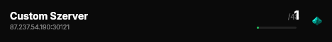 Custom Szerver live status badge