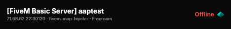 [FiveM Basic Server] aaptest live status badge