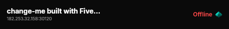 change-me built with FiveM Basic Server! live status badge