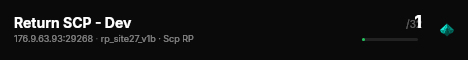 Return SCP - Dev live status badge