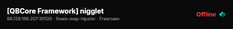 [QBCore Framework] nigglet live status badge
