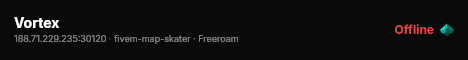 Vortex live status badge