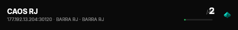 CAOS RJ live status badge