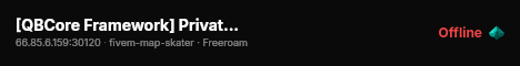 [QBCore Framework] Private Jman live status badge