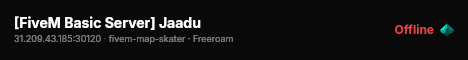 [FiveM Basic Server] Jaadu live status badge