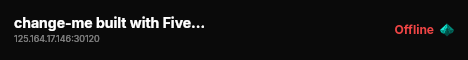 change-me built with FiveM Basic Server! live status badge