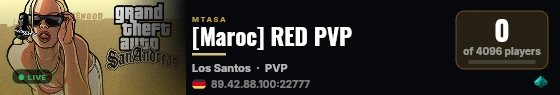 [Maroc] RED PVP live status badge