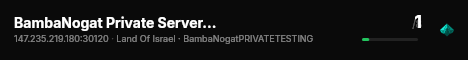 BambaNogat Private Server Testing live status badge