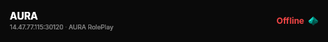 AURA live status badge