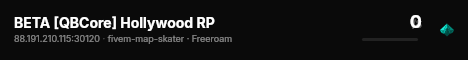 BETA [QBCore] Hollywood RP live status badge