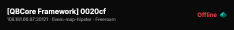 [QBCore Framework] 0020cf live status badge