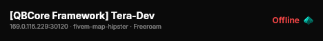 [QBCore Framework] Tera-Dev live status badge