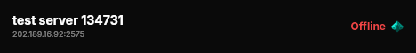 test server 134731 live status badge