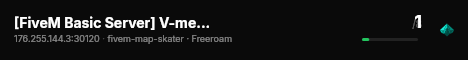 [FiveM Basic Server] V-menu test server live status badge