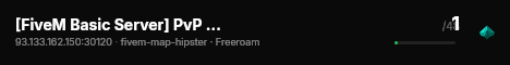 [FiveM Basic Server] PvP with Friends live status badge