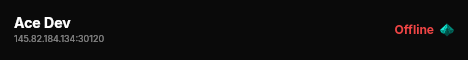Ace Dev live status badge